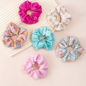 Smiley Face Scrunchie
